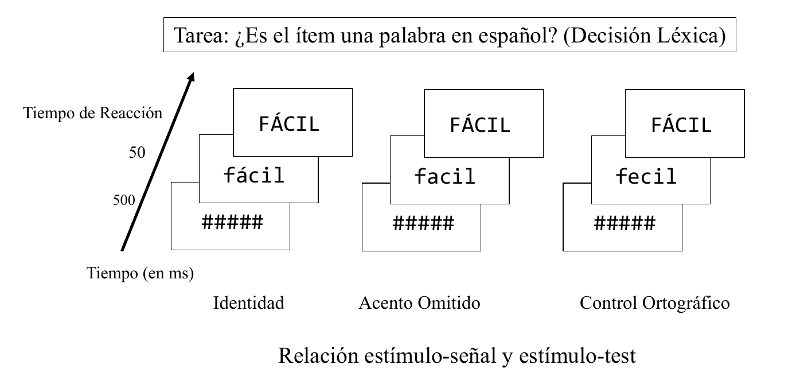 Figura 1.- Condiciones experimentales en el Experimento 2 de Perea, Fernández-López y Marcet (2020).