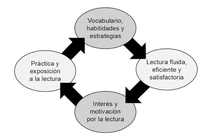 Figura 1. Representación gráfica del círculo virtuoso de la lectura.