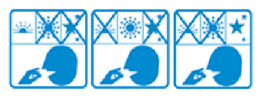 Figure 7.- Pictograms report dosage, timing, and action information about prescribed medications. 